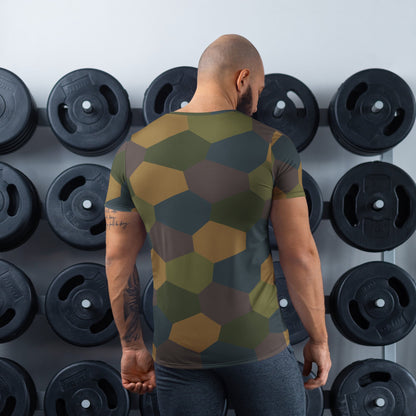 German WWI 5-Color Lozenge Aircraft CAMO Mens Athletic T-Shirt