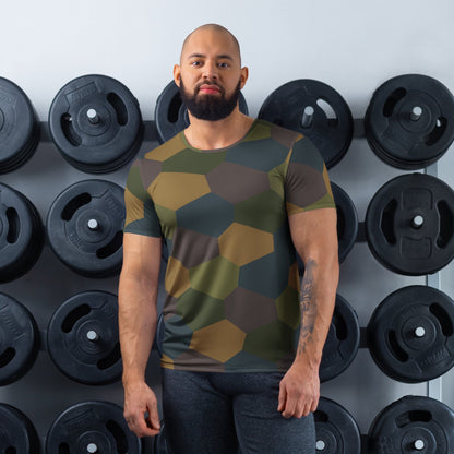 German WWI 5-Color Lozenge Aircraft CAMO Mens Athletic T-Shirt - XS