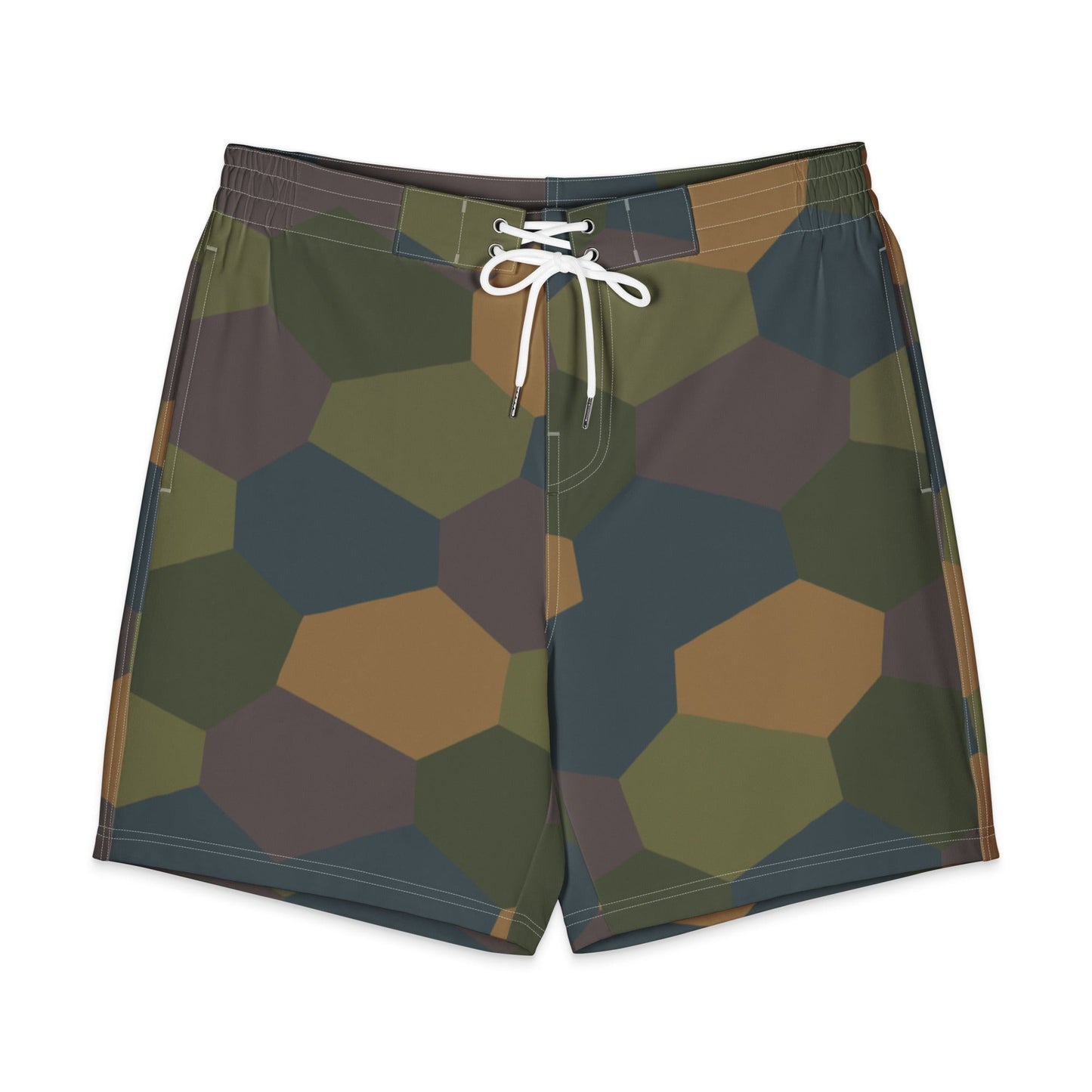 German WWI 5-Color Lozenge Aircraft CAMO Men’s Board Shorts - 2XS
