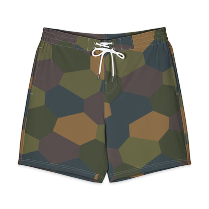 German WWI 5-Color Lozenge Aircraft CAMO Men’s Board Shorts - 2XS