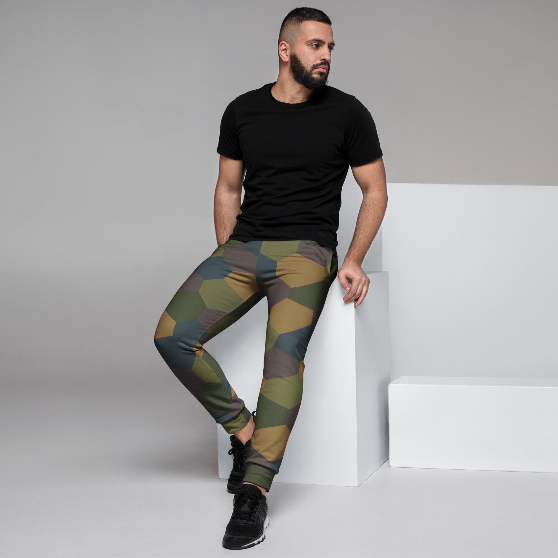 German WWI 5-Color Lozenge Aircraft CAMO Mens Joggers
