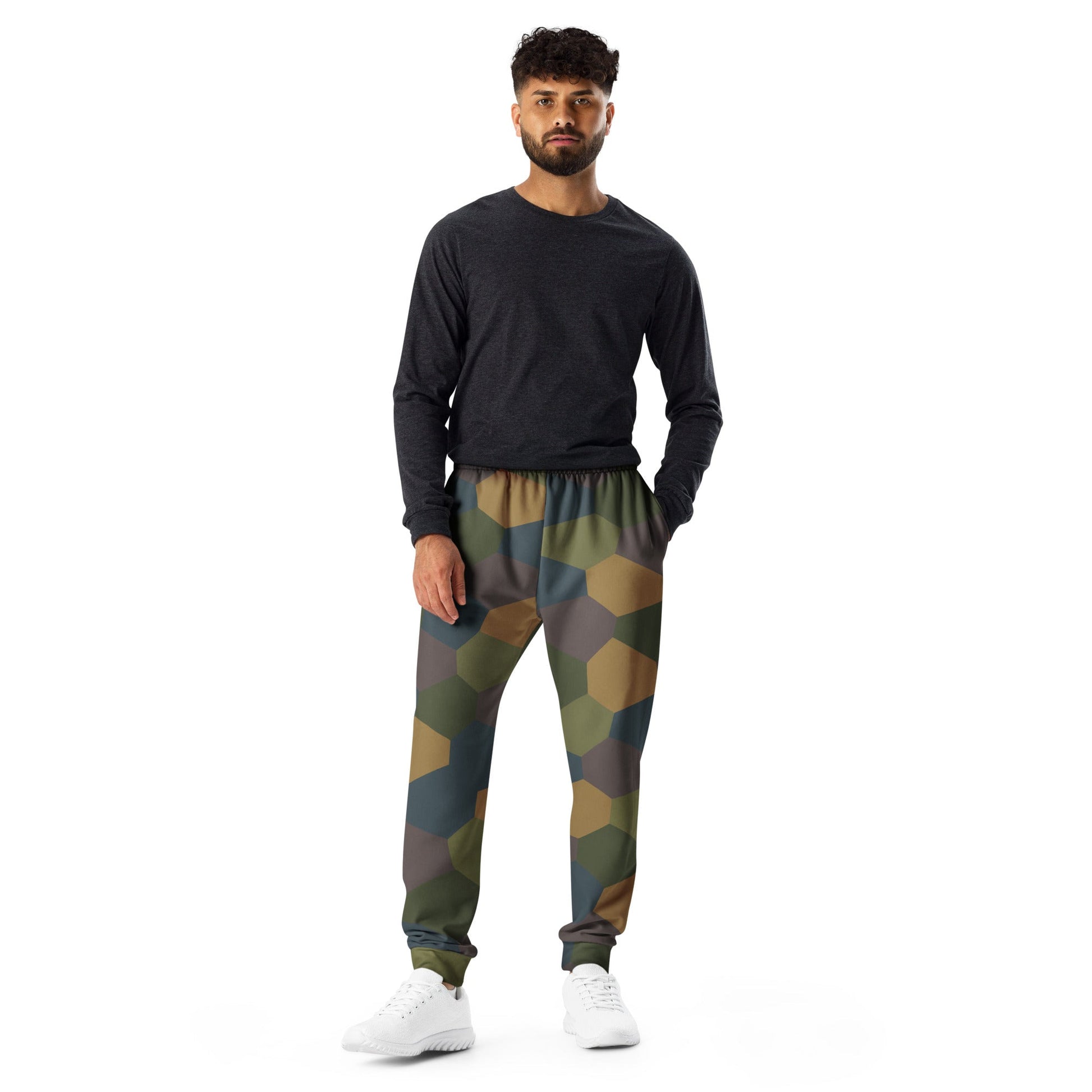 German WWI 5-Color Lozenge Aircraft CAMO Mens Joggers