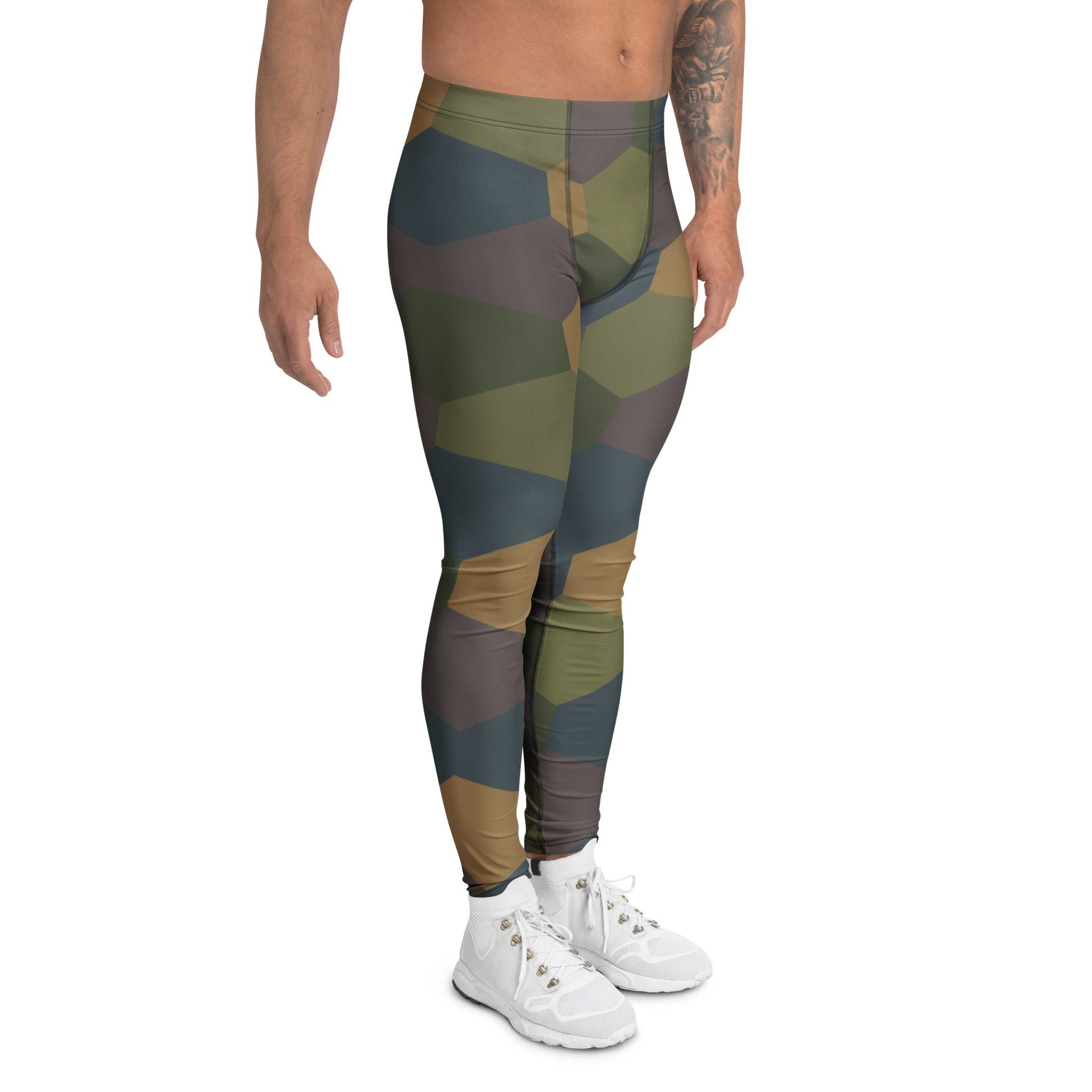 German WWI 5-Color Lozenge Aircraft CAMO Mens Leggings