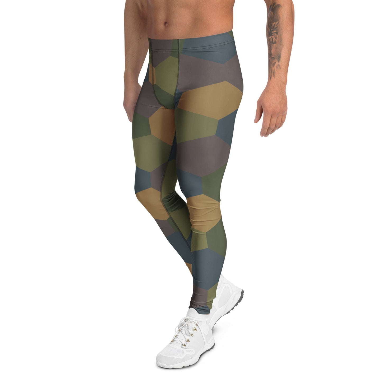 German WWI 5-Color Lozenge Aircraft CAMO Mens Leggings