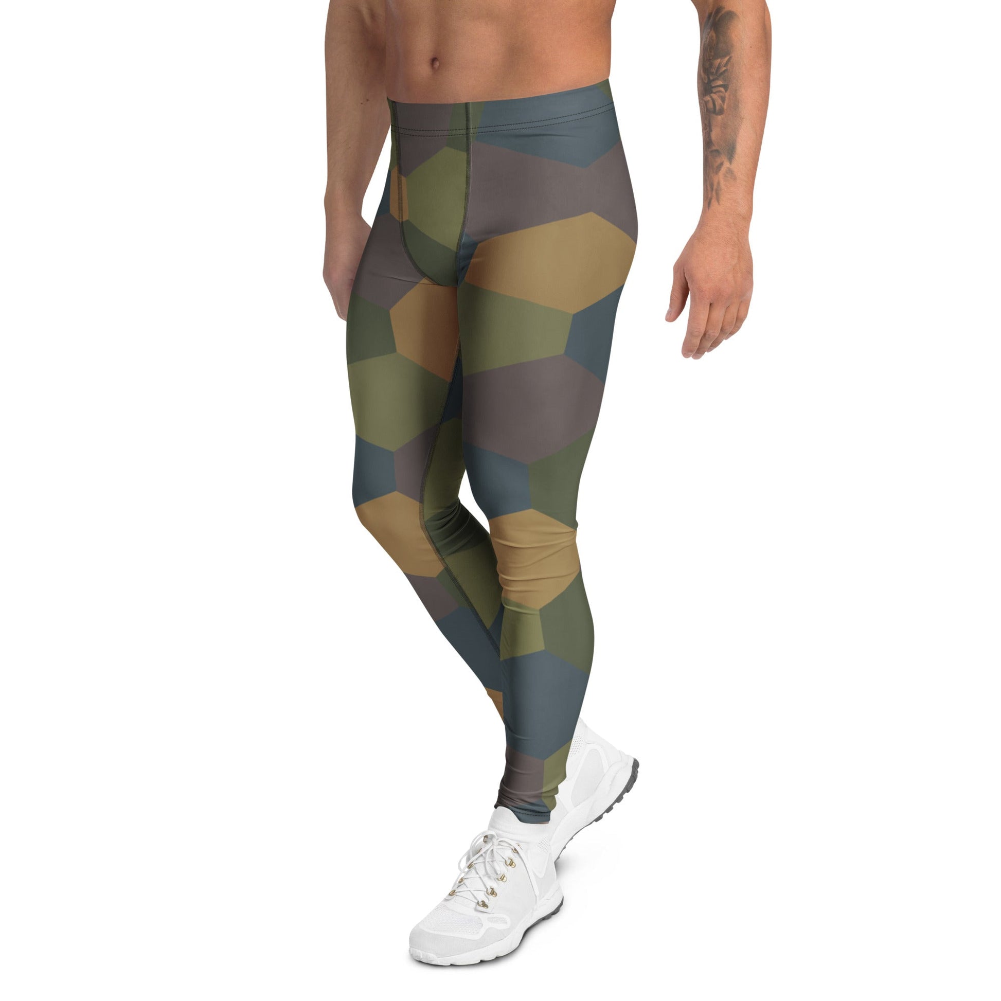 German WWI 5-Color Lozenge Aircraft CAMO Mens Leggings