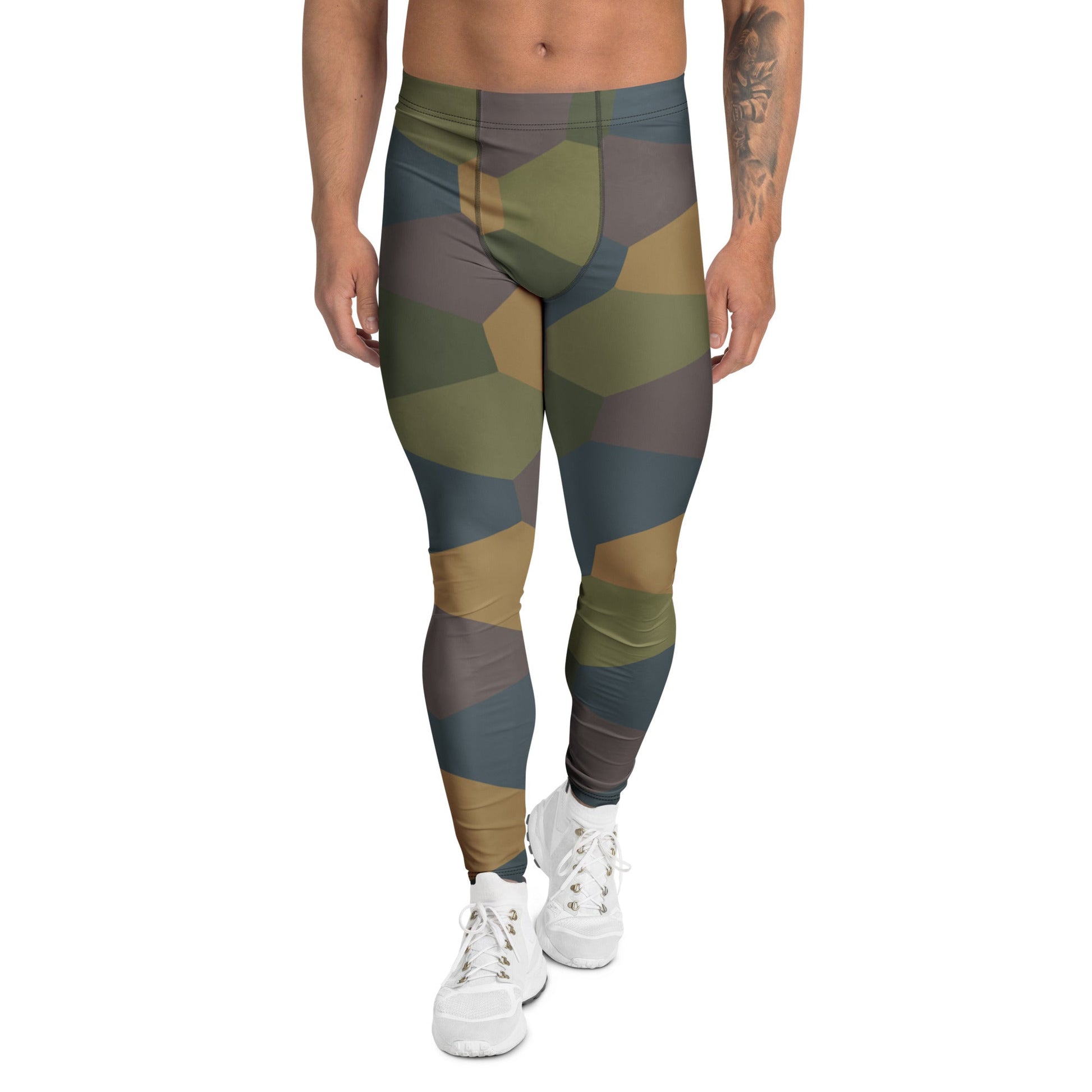 German WWI 5-Color Lozenge Aircraft CAMO Mens Leggings - XS