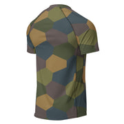 Lozenge Aircraft Five-Color CAMO Mens Short-Sleeve Rash Guard - SS