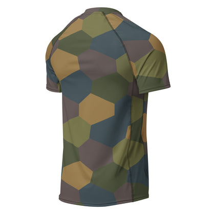German WWI 5-Color Lozenge Aircraft CAMO Mens Short-Sleeve Rash Guard
