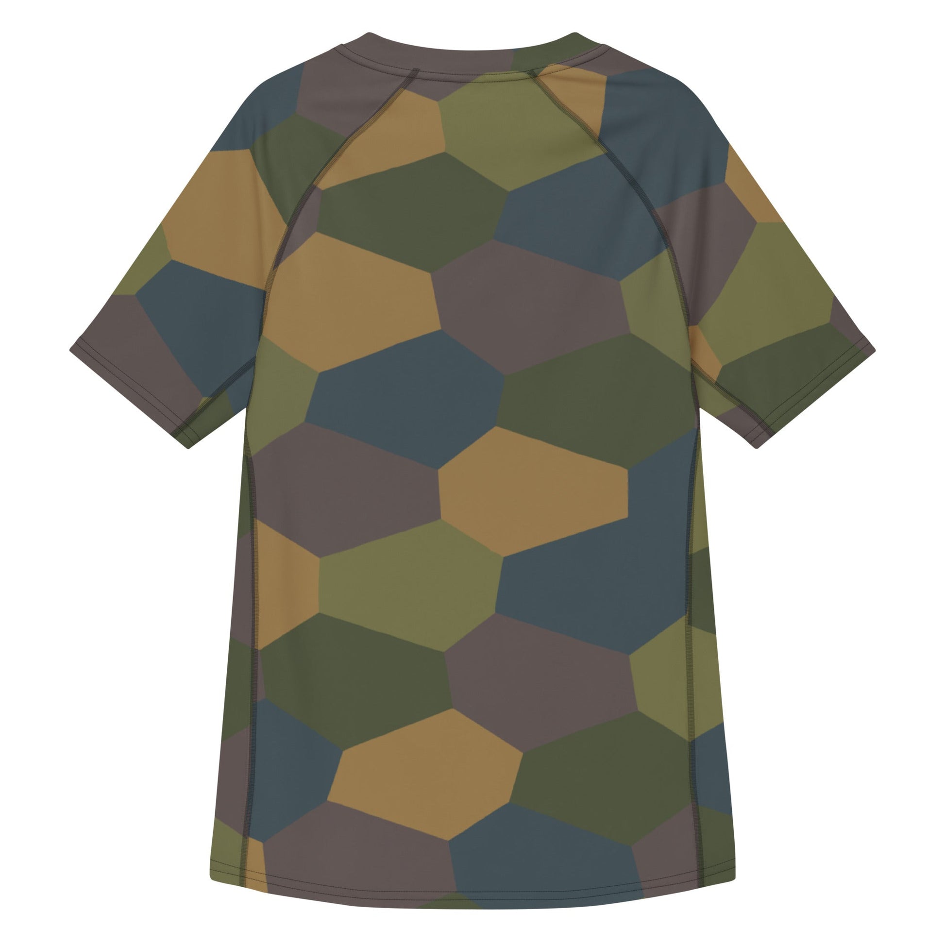 German WWI 5-Color Lozenge Aircraft CAMO Mens Short-Sleeve Rash Guard