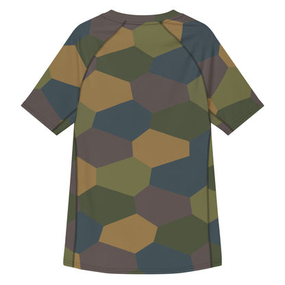 German WWI 5-Color Lozenge Aircraft CAMO Mens Short-Sleeve Rash Guard