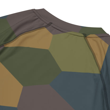 German WWI 5-Color Lozenge Aircraft CAMO Mens Short-Sleeve Rash Guard