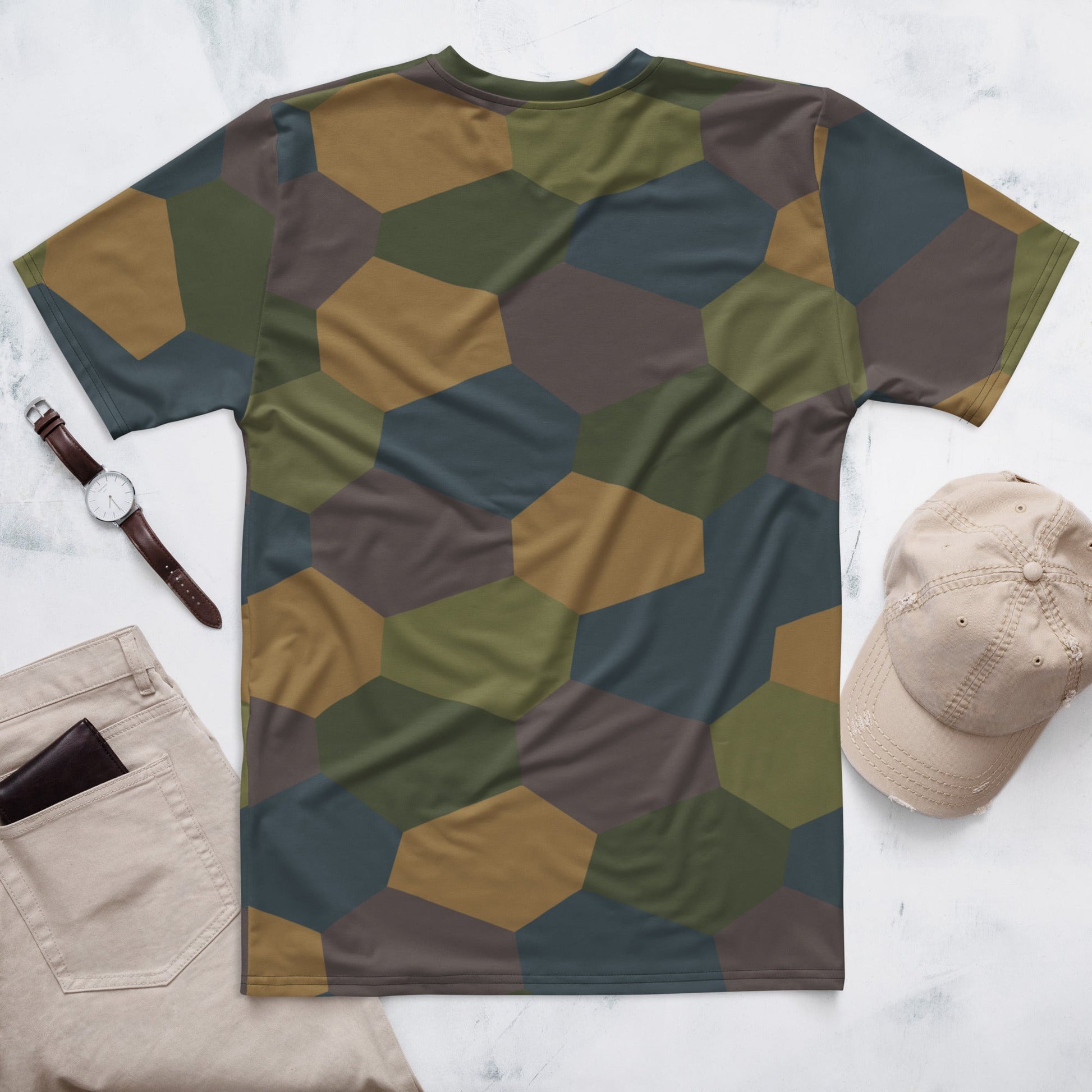 German WWI 5-Color Lozenge Aircraft CAMO Mens T-Shirt