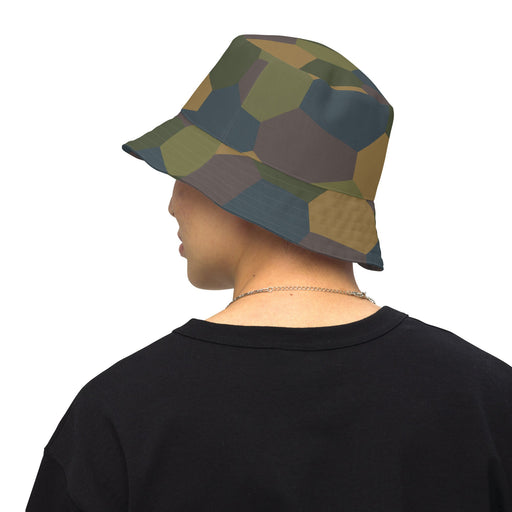 Lozenge Aircraft Five-Color CAMO Reversible Bucket Hat - XS