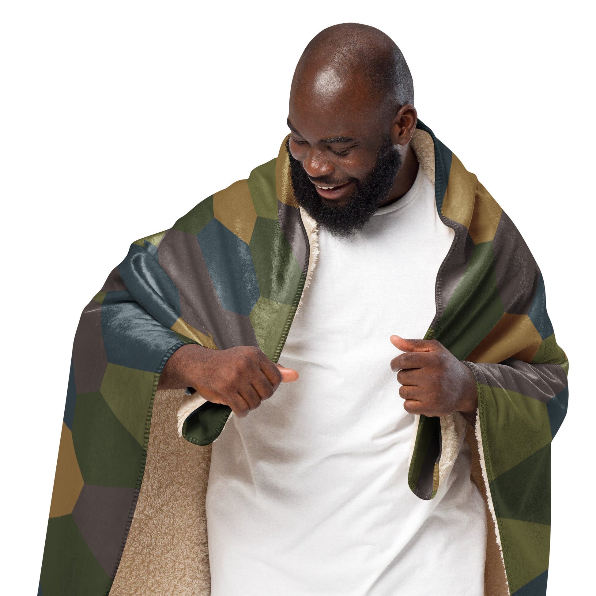 German WWI 5-Color Lozenge Aircraft CAMO Sherpa Blanket