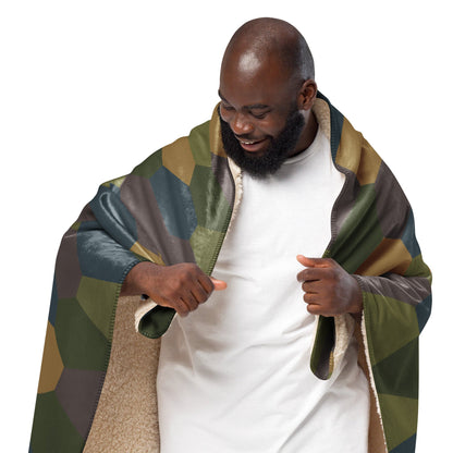 German WWI 5-Color Lozenge Aircraft CAMO Sherpa Blanket