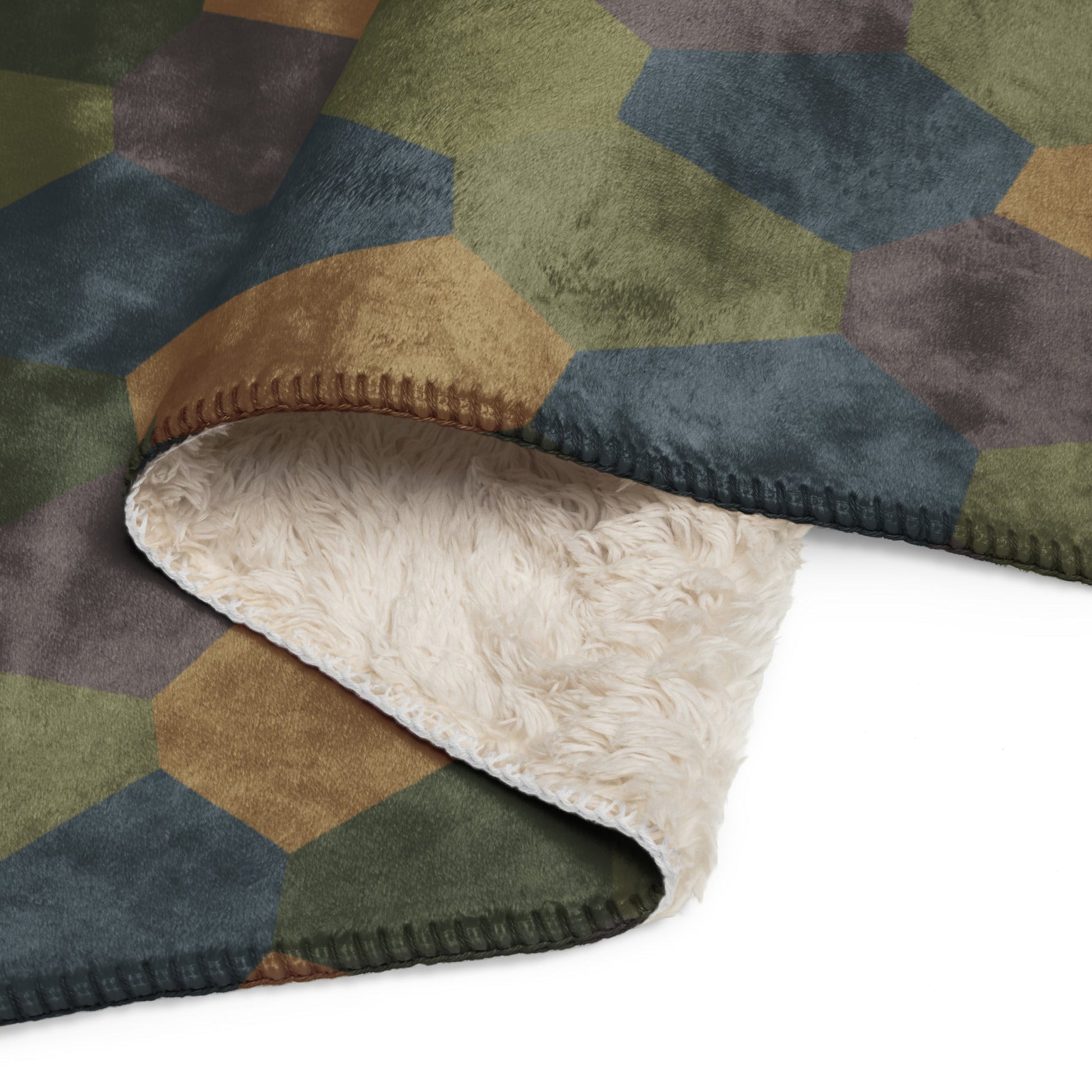 German WWI 5-Color Lozenge Aircraft CAMO Sherpa Blanket
