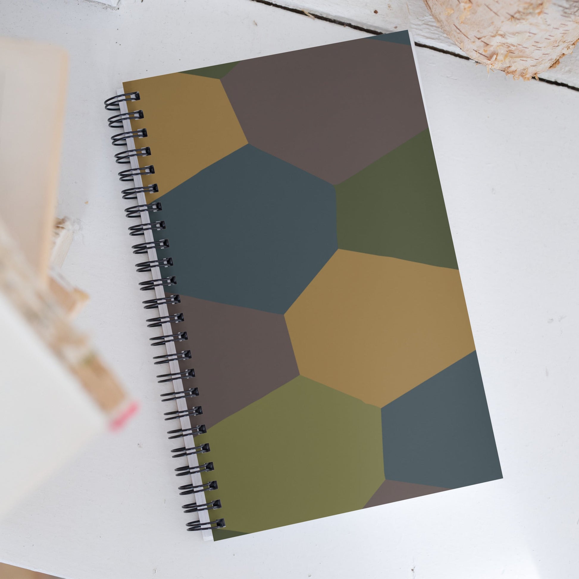 German WWI 5-Color Lozenge Aircraft CAMO Spiral Notebook