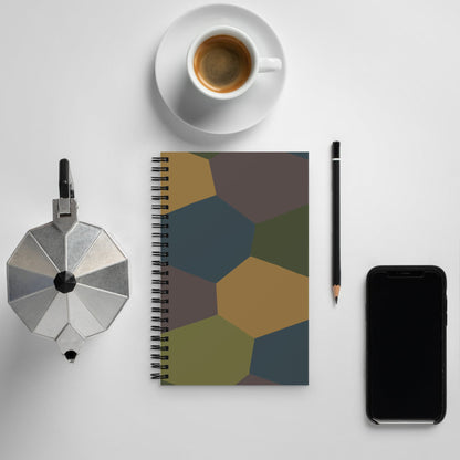 German WWI 5-Color Lozenge Aircraft CAMO Spiral Notebook