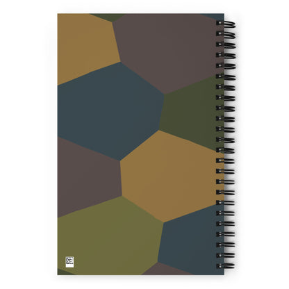 German WWI 5-Color Lozenge Aircraft CAMO Spiral Notebook