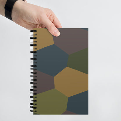 German WWI 5-Color Lozenge Aircraft CAMO Spiral Notebook