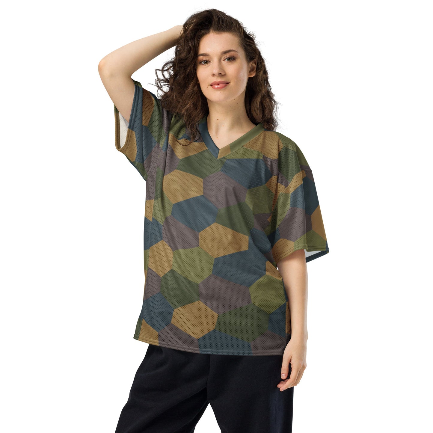 German WWI 5-Color Lozenge Aircraft CAMO Unisex American Football Jersey