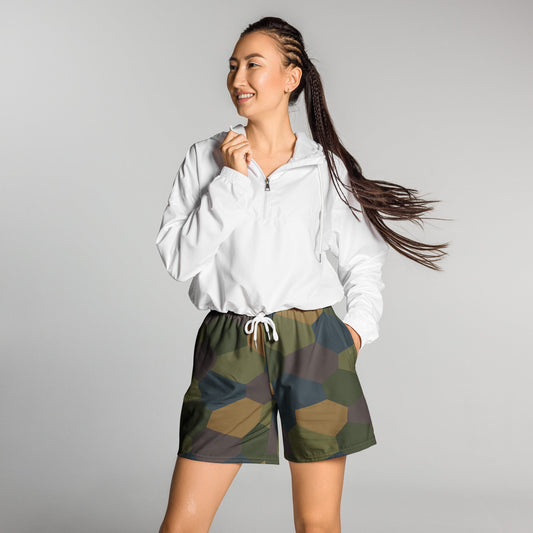 German WWI 5-Color Lozenge Aircraft CAMO Unisex Athletic Long Shorts