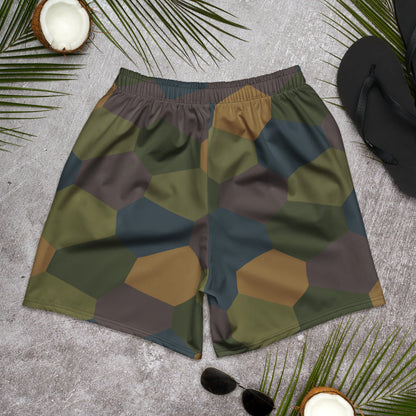 German WWI 5-Color Lozenge Aircraft CAMO Unisex Athletic Long Shorts