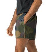 Lozenge Aircraft Five-Color CAMO Unisex Athletic Shorts - XS