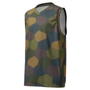 Lozenge Aircraft Five-Color CAMO Unisex Basketball Jersey