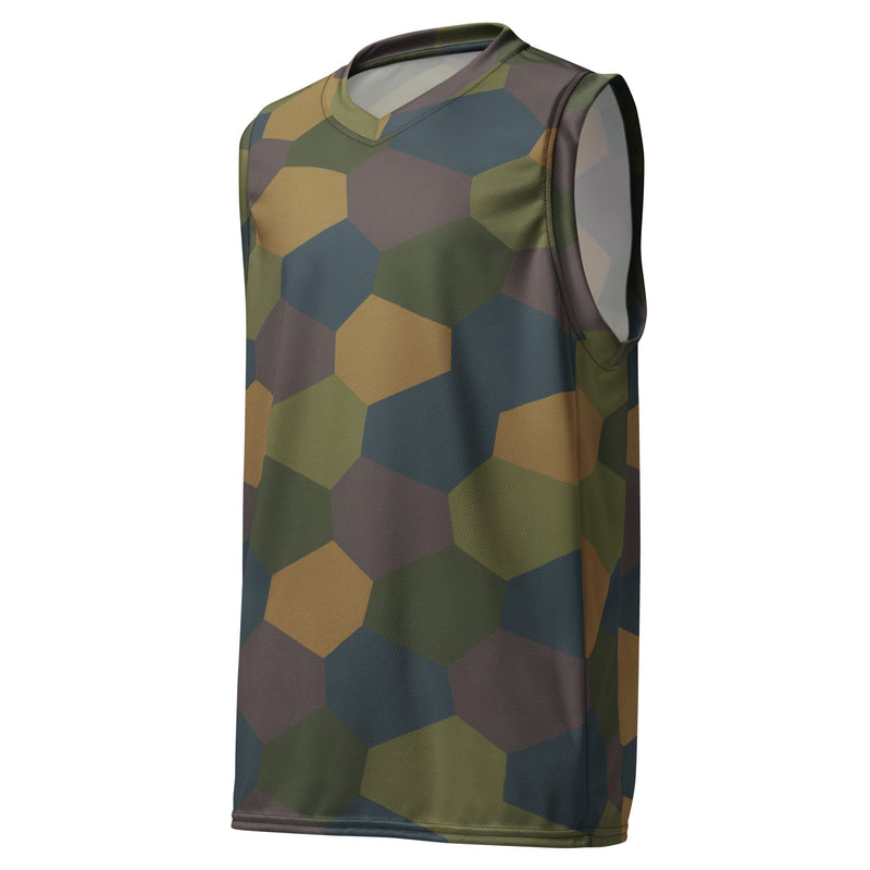 Lozenge Aircraft Five-Color CAMO Unisex Basketball Jersey