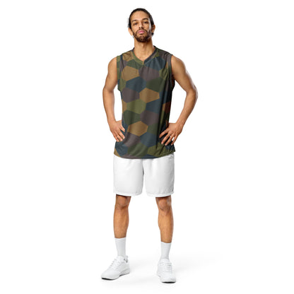 German WWI 5-Color Lozenge Aircraft CAMO Unisex Basketball Jersey
