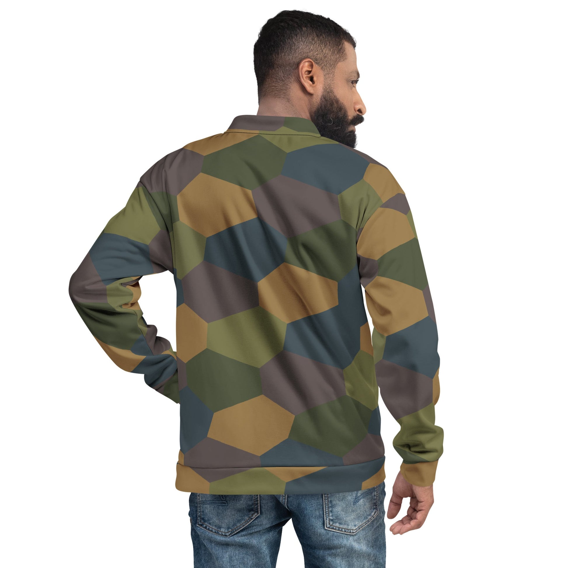 German WWI 5-Color Lozenge Aircraft CAMO Unisex Bomber Jacket