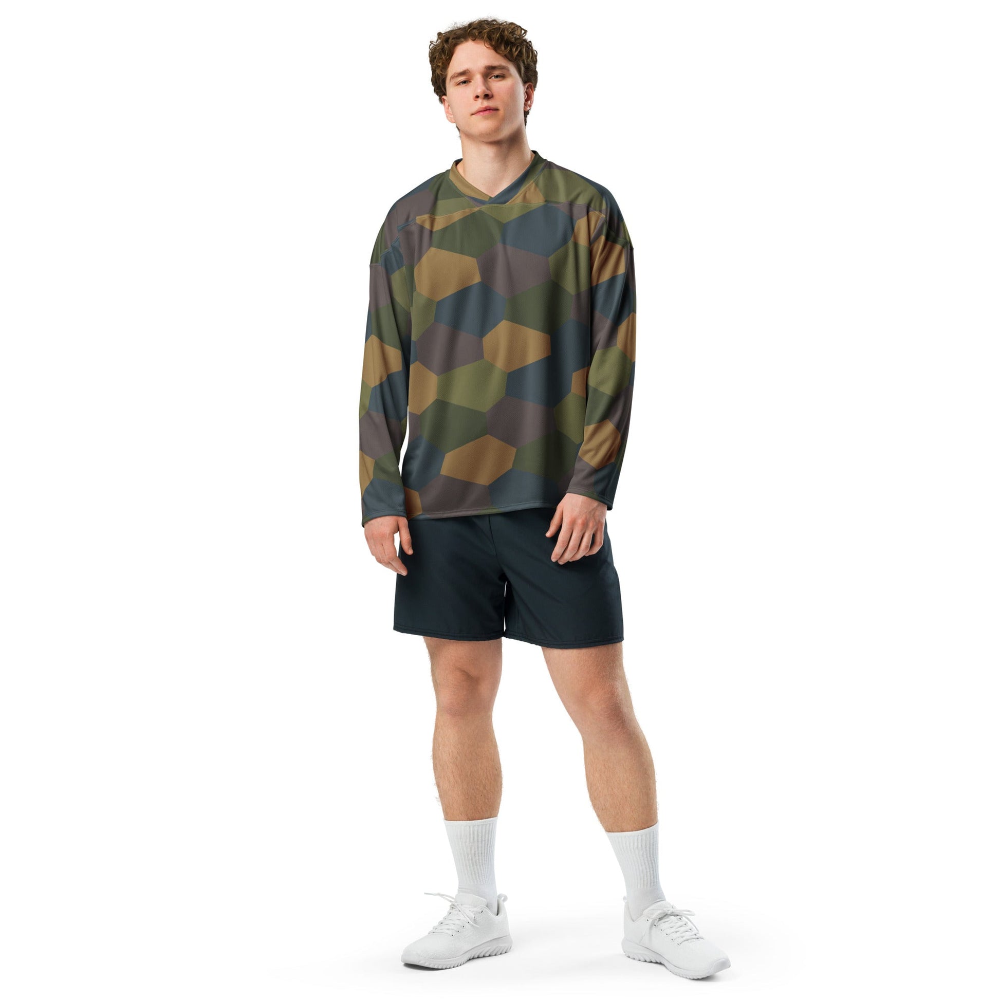 German WWI 5-Color Lozenge Aircraft CAMO Unisex Hockey Fan Jersey