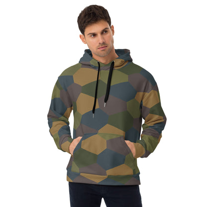 German WWI 5-Color Lozenge Aircraft CAMO Unisex Hoodie - 2XS