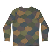 Lozenge Aircraft Five-Color CAMO Unisex Long-Sleeve Shirt
