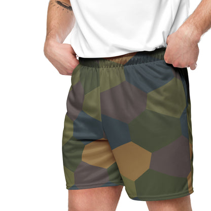 German WWI 5-Color Lozenge Aircraft CAMO Unisex Mesh Shorts