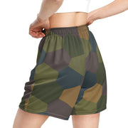 Lozenge Aircraft Five-Color CAMO Unisex Mesh Shorts