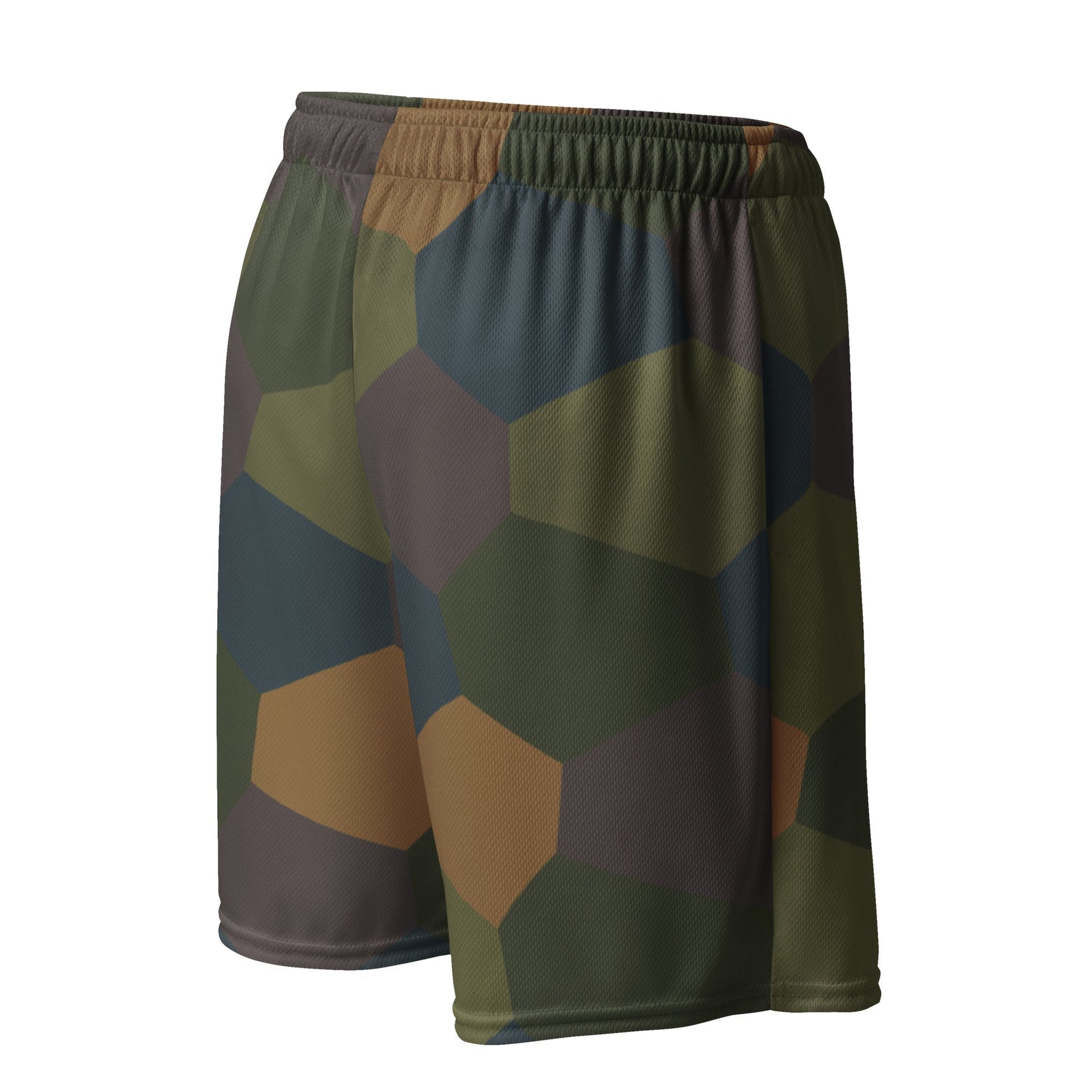 German WWI 5-Color Lozenge Aircraft CAMO Unisex Mesh Shorts