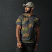 Lozenge Aircraft Five-Color CAMO Unisex Sports Jersey