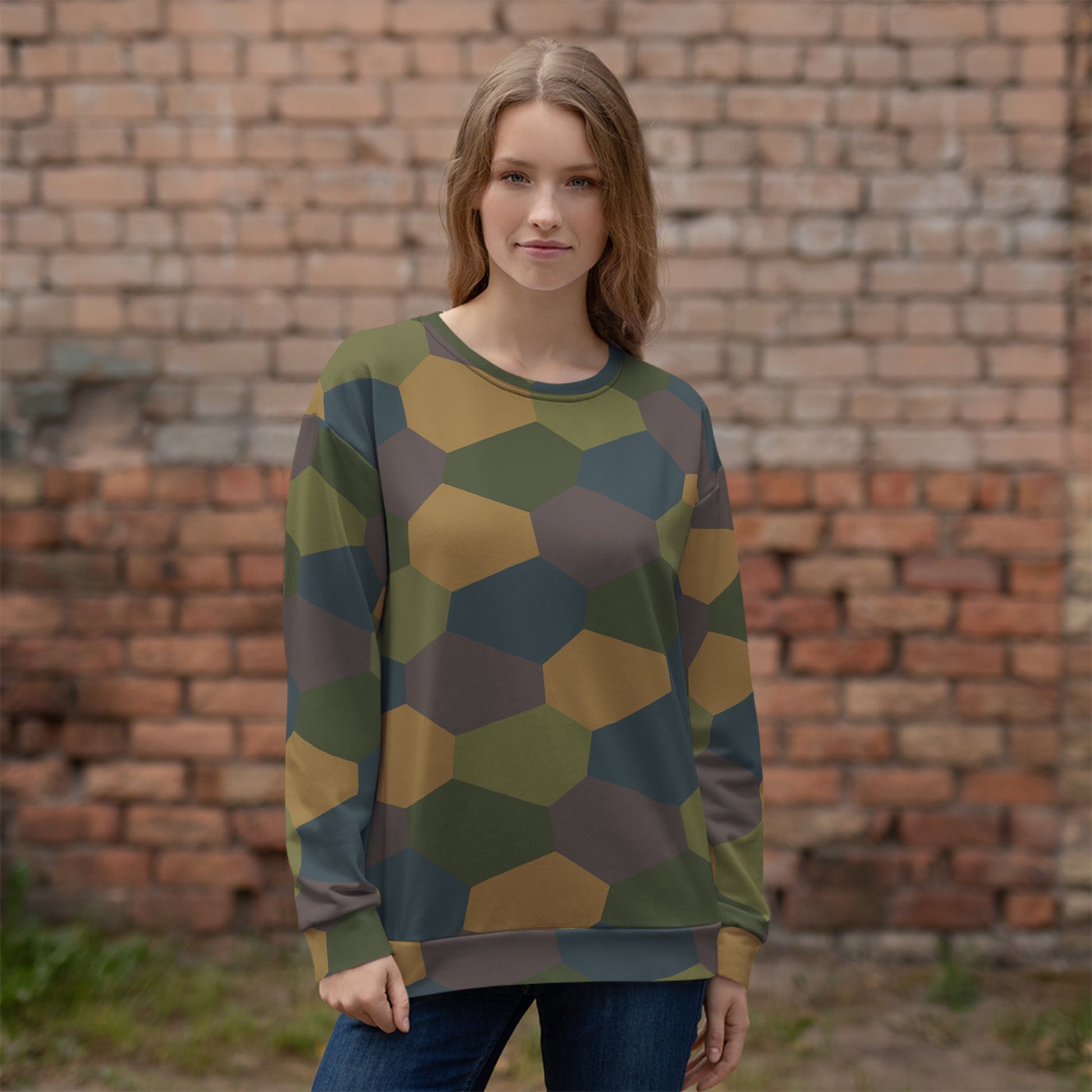 German WWI 5-Color Lozenge Aircraft CAMO Unisex Sweatshirt