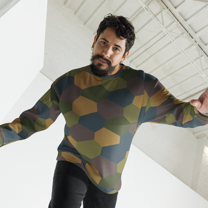 German WWI 5-Color Lozenge Aircraft CAMO Unisex Sweatshirt