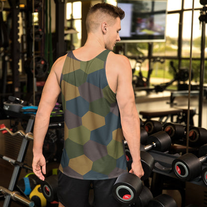German WWI 5-Color Lozenge Aircraft CAMO Unisex Tank Top