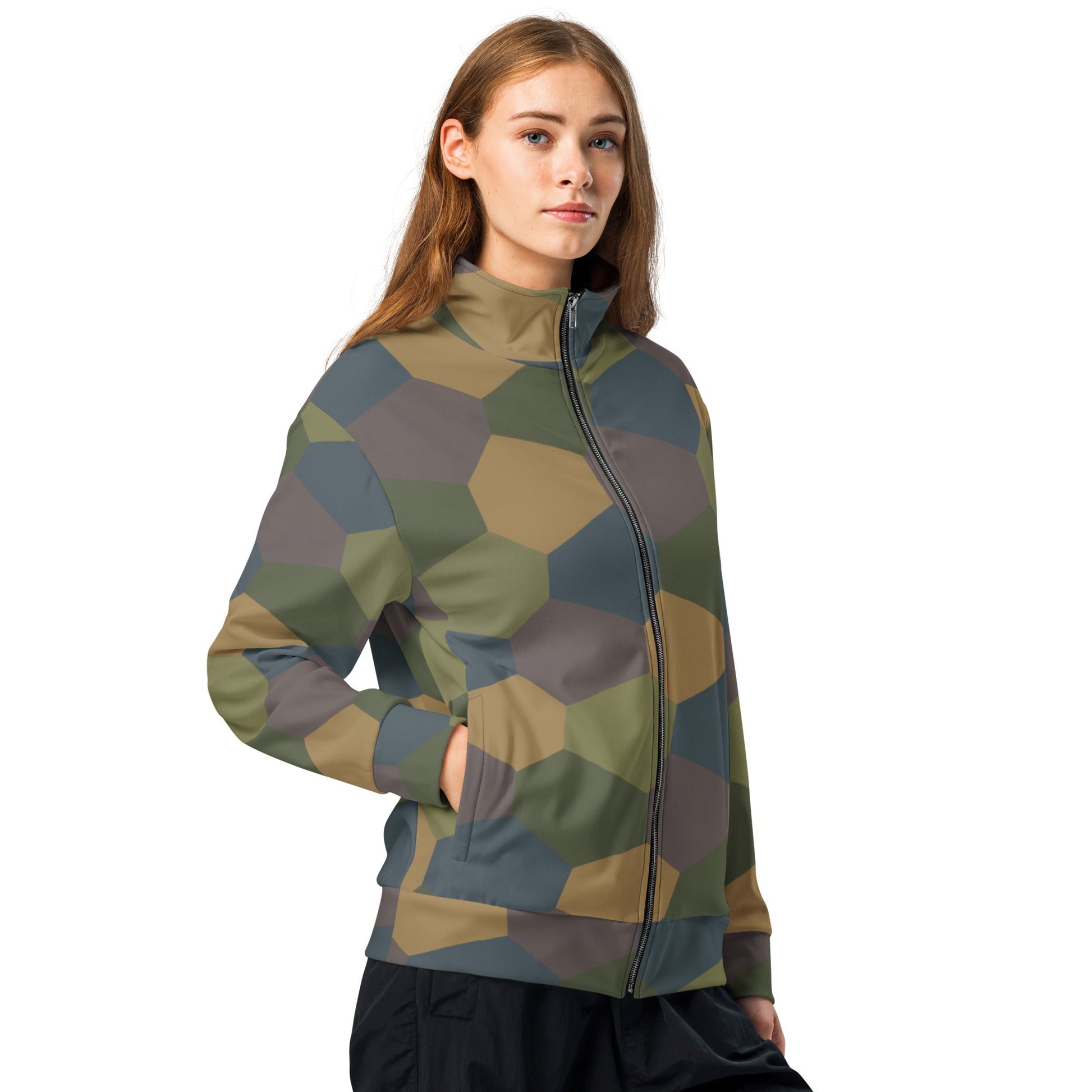 German WWI 5-Color Lozenge Aircraft CAMO Unisex Track Jacket