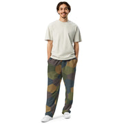 Lozenge Aircraft Five-Color CAMO Unisex Wide-Leg Joggers