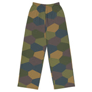 Lozenge Aircraft Five-Color CAMO Unisex Wide-Leg Leisure Pants - 2XS - Pant