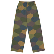 Lozenge Aircraft Five-Color CAMO Unisex Wide-Leg Leisure Pants - Pant