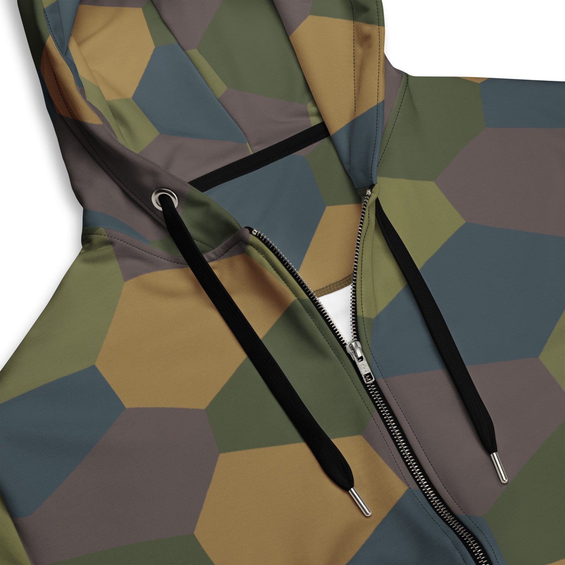 German WWI 5-Color Lozenge Aircraft CAMO Unisex Zip Hoodie