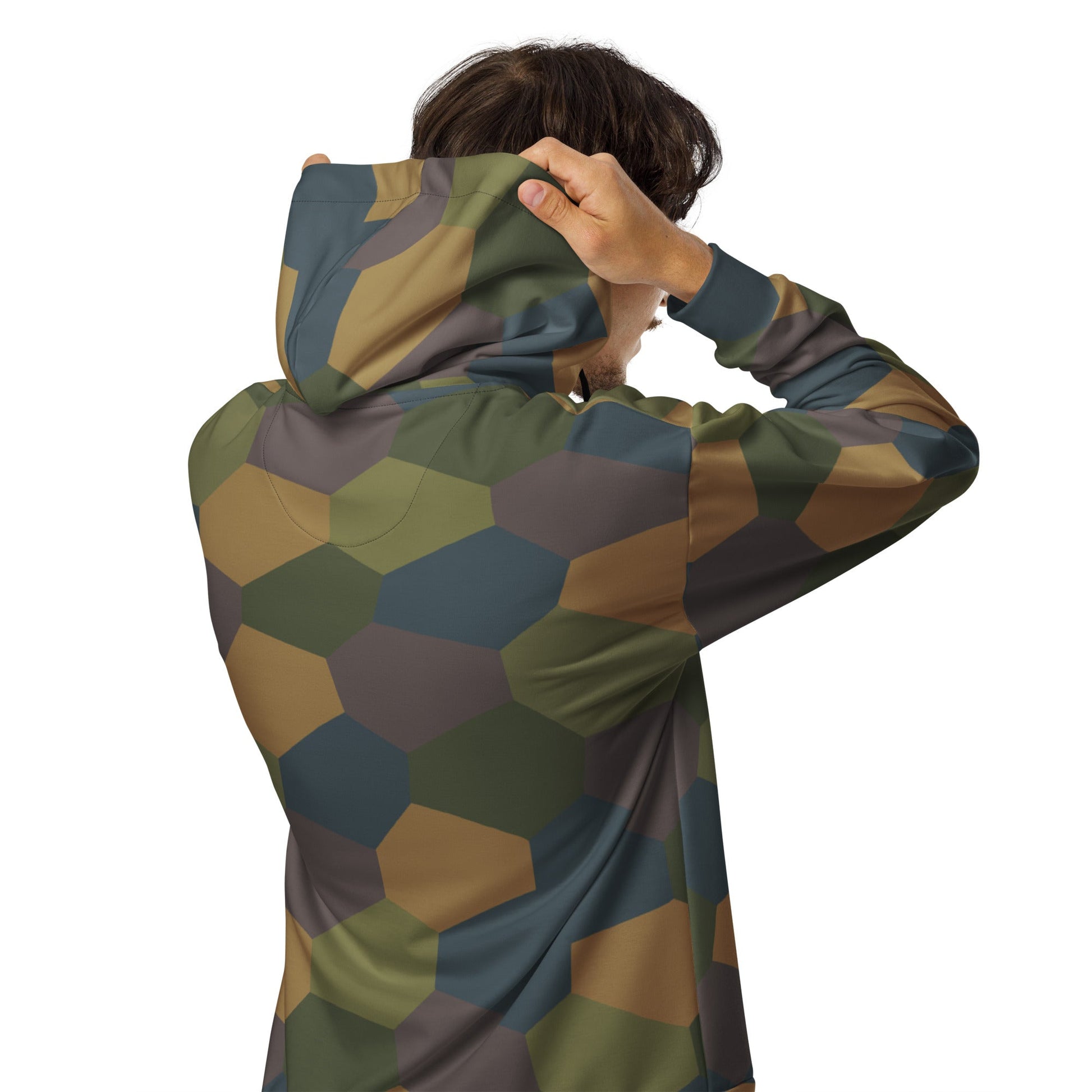 German WWI 5-Color Lozenge Aircraft CAMO Unisex Zip Hoodie