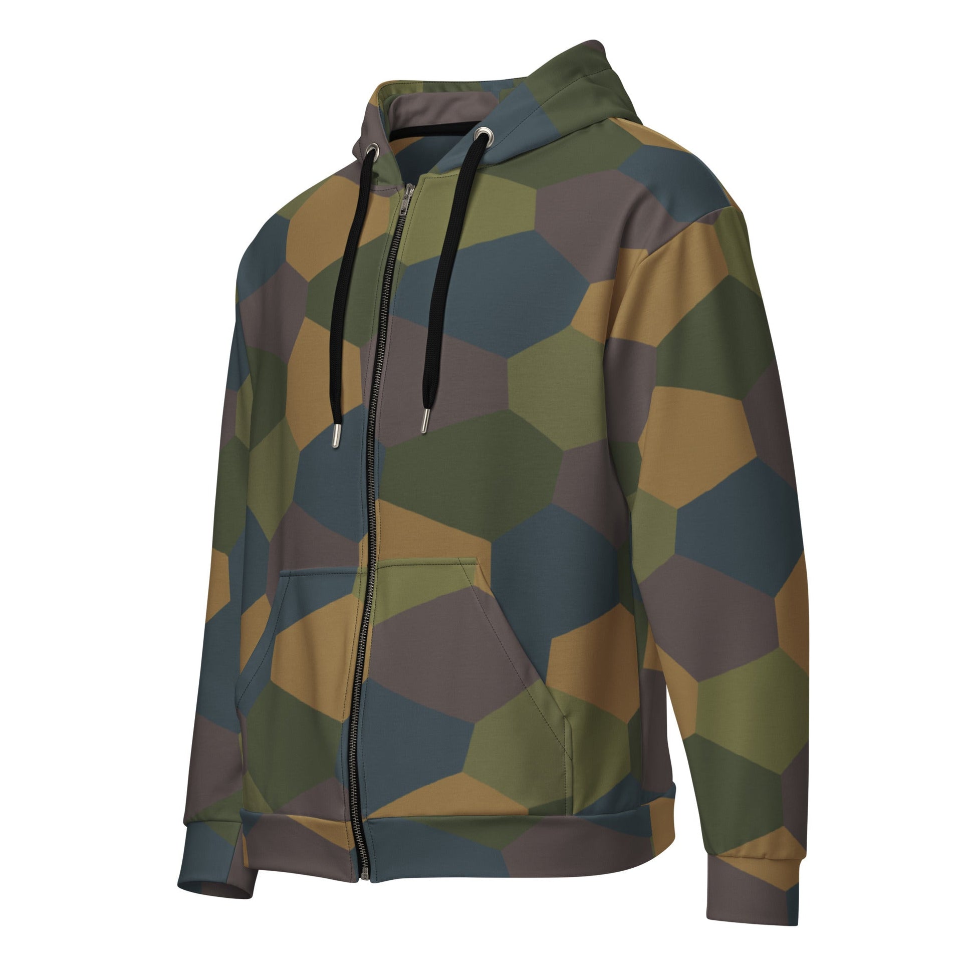 German WWI 5-Color Lozenge Aircraft CAMO Unisex Zip Hoodie