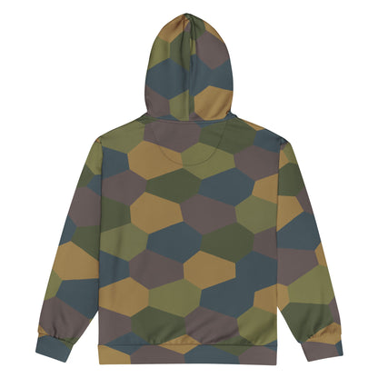 German WWI 5-Color Lozenge Aircraft CAMO Unisex Zip Hoodie